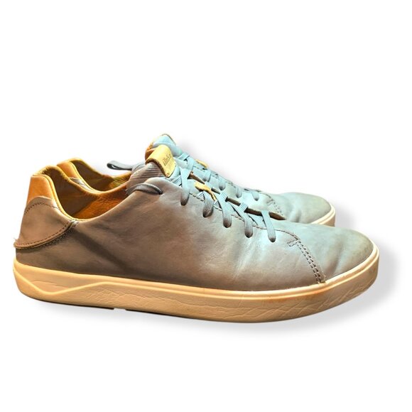Olukai Lae‘ahi Lī ‘Ili Mens Sneakers Gray Leather Waterproof Sz 10.5 Shoes - Picture 3 of 11